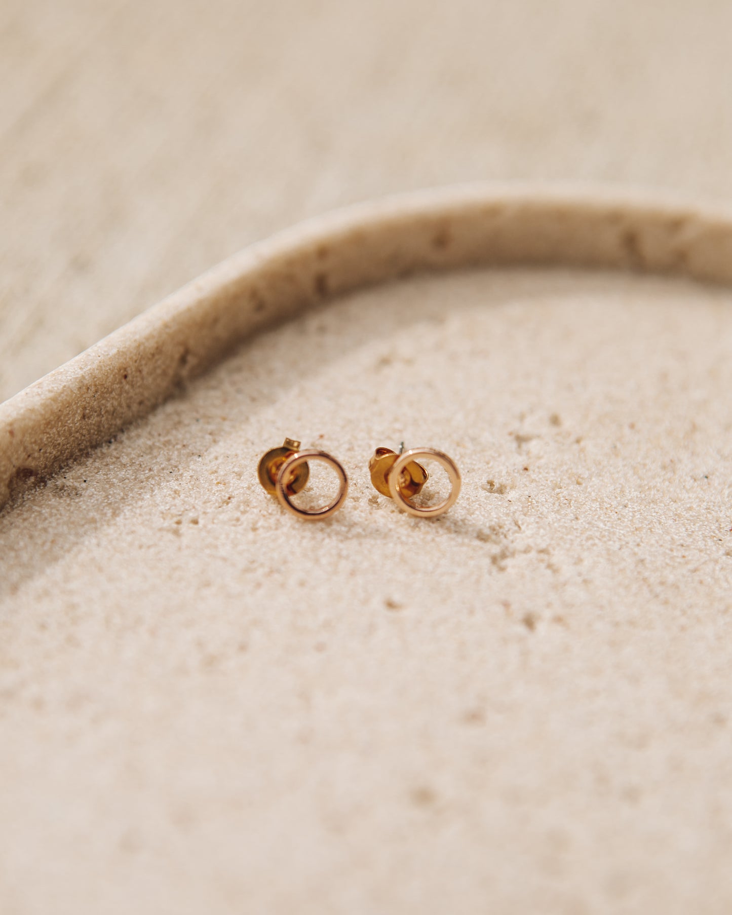 Rose Gold Minimalist Earrings